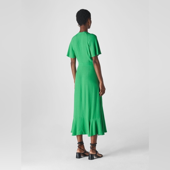 Whistles Micro Spot Button Dress size 10 - Picture 1 of 8